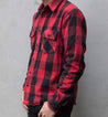 【Indigofera】Norris Check Flannel Selvage Shirt / 日本布邊 法蘭絨衫 硫化染 紅黑格紋