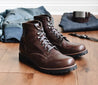 【Wolverine 1000 Mile】戶外用大底 哈瓦那棕色／Plain-Toe Rugged Boot