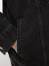 【Nudie Jeans】 Elin Black Trace Denim Jacket