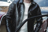 【FINE CREEK LEATHERS】Alonzo Horsehide Leather Jacket / 植鞣革馬皮拉鍊騎士外套