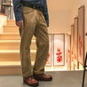 【BZEN】M.1139 ZAPATA-H17 L32 REGULAR STRAIGHT SEAMLESS OUTSEAM CANVAS JEAN-13.5oz-E0 SIERRA
