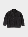 【Nudie Jeans】女版三代落肩 水洗外套／Elin Black Trace Denim Jacket