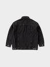 【Nudie Jeans】女版三代落肩 水洗外套／Elin Black Trace Denim Jacket