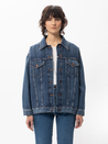 【Nudie Jeans】女版三代落肩 水洗外套／12.25oz／Elin Blue Maze Denim JKT