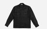 【3sixteen】Camp Shirt Black Linen／輕度水洗 麻質襯衫