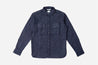 【3sixteen】Crosscut Western Indigo Selvedge Fleece / 隱藏限定款 重磅針織赤耳 藍染西部襯衫