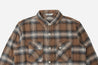 【3sixteen】Crosscut Flannel Shirt-Mocha ／ 特殊橫裁 法蘭絨襯衫 摩卡