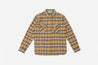 【3sixteen】Crosscut Flannel Shirt-Dijon