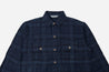 【3sixteen】Indigo Overdye HBT Check Utility Shirt