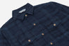 【3sixteen】Indigo Overdye HBT Check Utility Shirt