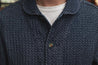 【BZEN】M.3049-MATTY INDIGO DOBBY WEAVE REGULAR FIT 2 POCKET BLAZER-E0 INDIGO 