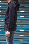 【Benzak Denim Developers】BS-04 Zip Hoodie Black / Grey / 厚磅魚鱗布 雙向拉鍊 連帽 黑色 淺灰