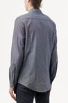【HELLEQUINO】Chambray Everyday Shirt 4.5oz / special tailoring indigo dyed Italian sailor cloth shirt