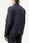 【HELLEQUINO】Selvedge Denim &amp; Fleece Utility Jacket / Italian Fleece Selvedge Denim Original Jacket