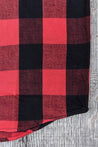 【Indigofera】Norris Check Flannel Selvage Shirt / 日本布邊 法蘭絨衫 硫化染 紅黑格紋