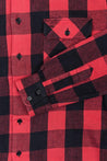 【Indigofera】Norris Check Flannel Selvage Shirt / 日本布邊 法蘭絨衫 硫化染 紅黑格紋