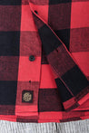 【Indigofera】Norris Check Flannel Selvage Shirt / 日本布邊 法蘭絨衫 硫化染 紅黑格紋
