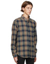 【Naked and Famous】Easy Shirt - Cotton Silk Flannel - Navy 