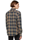 【Naked and Famous】Easy Shirt - Cotton Silk Flannel - Navy 