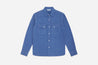 【3sixteen】 Crosscut Western Cerulean Handloom Khadi Denim／手織復古面料丹寧襯衫