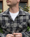 【Naked and Famous】Easy Shirt - Triple Twist Yarn Vintage Flannel - Grey / 特殊三重撚棉線 法藍絨襯衫