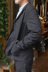 【Universal Works】Barra Stripe Jacket / 西服工裝外套 細直條紋 日本布- 黑色