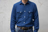 【3sixteen】Crosscut Handloom Shirt - Indigo 