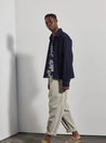 【Universal Works】TRAVAIL SHIRT- Herringbone INDIGO