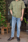 【Universal Works】UTILITY SS SHIRT-OLIVE