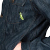 【Naked and Famous】Pickle Rick "Solenya" Selvedge with Chenille Embroidery / 21聯名瑞克&莫蒂 黃瓜瑞克 牛仔外套