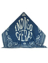 【Indigofera】Logo Blanket Blue