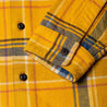 【Benzak Denim Developer】刷毛法藍絨 工作襯衫／BWS-01 yellow & blue check flannel