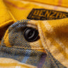 【Benzak Denim Developer】刷毛法藍絨 工作襯衫／BWS-01 yellow & blue check flannel