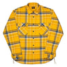 【Benzak Denim Developer】刷毛法藍絨 工作襯衫／BWS-01 yellow & blue check flannel