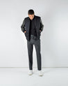 Dehen 1920Varsity Jacket Black Black Leather