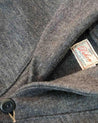 【Dehen 1920】Heavy Worsted Wool Shawl Sweater Coat 2.0 Charcoal 