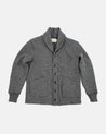 【Dehen 1920】Heavy Worsted Wool Shawl Sweater Coat 2.0 Charcoal 