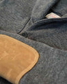 【Dehen 1920】Heavy Worsted Wool Shawl Sweater Coat 2.0 Charcoal 