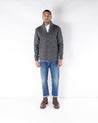 【Dehen 1920】Heavy Worsted Wool Shawl Sweater Coat 2.0 Charcoal 