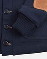 【Dehen 1920】Heavy worsted wool Shawl Sweater Coat 2.0 Navy