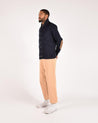 【Dehen 1920】Heavy worsted wool Shawl Sweater Coat 2.0 Navy