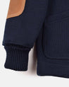 【Dehen 1920】Heavy worsted wool Shawl Sweater Coat 2.0 Navy