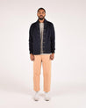 【Dehen 1920】Heavy worsted wool Shawl Sweater Coat 2.0 Navy