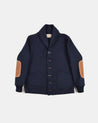 【Dehen 1920】Heavy worsted wool Shawl Sweater Coat 2.0 Navy