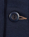 【Dehen 1920】Heavy worsted wool Shawl Sweater Coat 2.0 Navy