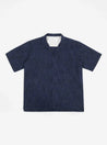 【Universal Works】Camp Shirt In Indigo Yokohama Cotton-Linen