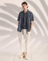 【Universal Works】S/S Kyoto Shirt In Indigo Japanese Paisley／變形蟲藍染日式罩衫