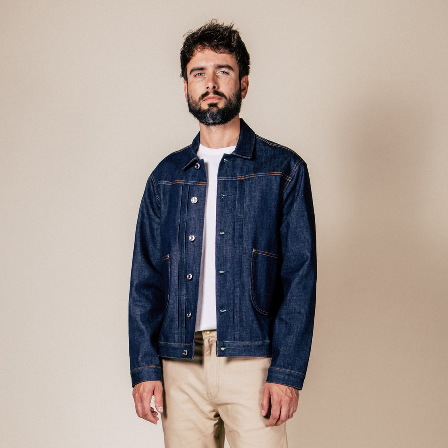 【Benzak Denim Developers】BDJ-01 COWBOY JACKET 11.5 oz. natural indigo ...