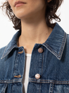 【Nudie Jeans】女版三代落肩 水洗外套／12.25oz／Elin Blue Maze Denim JKT
