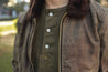 【Dehen 1920】 Flyer's Club Jacket - Dark Tan Waxed Canvas 